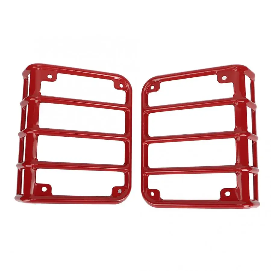 1 пара задний габаритный фонарь Крышка лампы Защита подходит для Jeep Wrangler JK 2007 2008 2009 2010 2011 2- автомобильные аксессуары