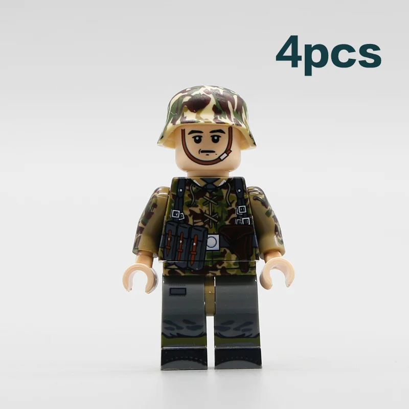 Building Blocks Military ww2 German Army Weapons Guns British Medical Soldier Figure 98K M1 Bricks Parts Helmet Accessories Toys