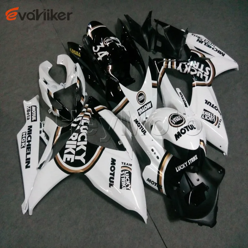Заказной обтекатель мотоцикла для K6 GSX-R600750 2006-2007 GSXR600 06 07+ винты+ черный белый ABS пластик Кузов H2