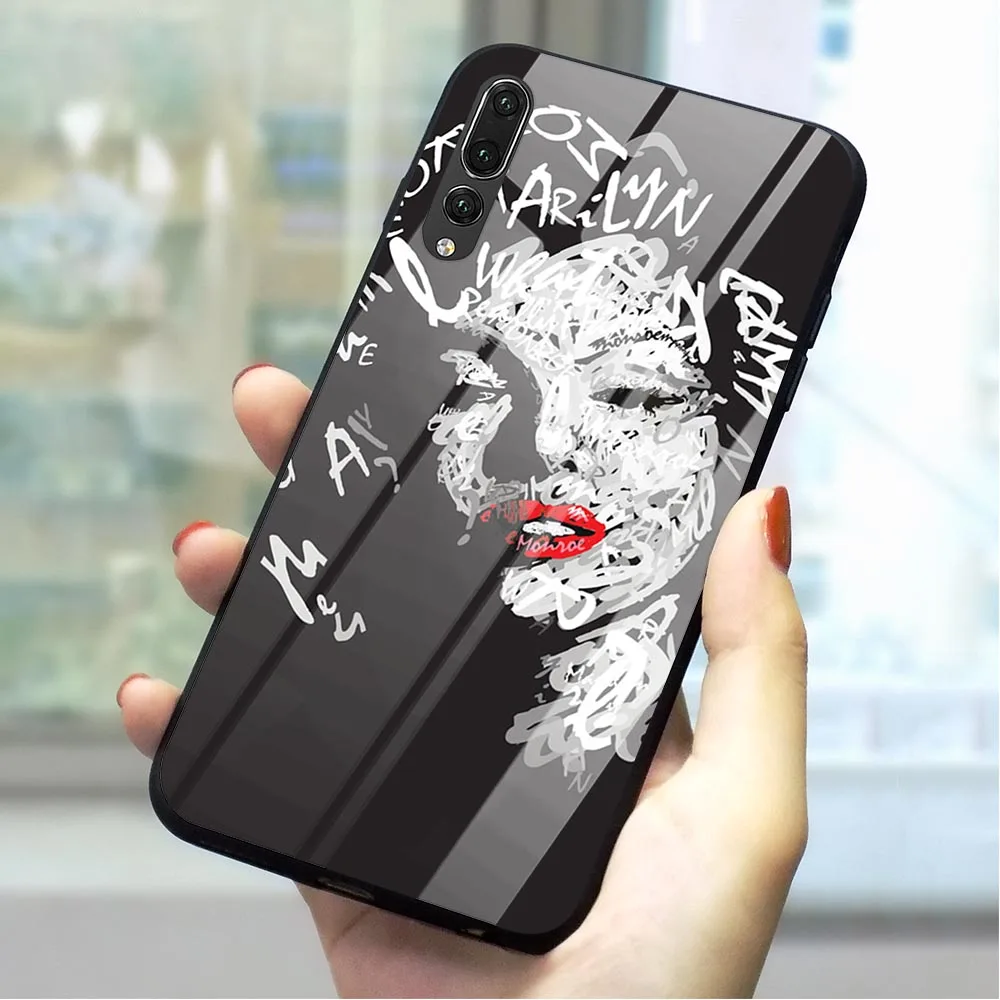 Сексуальная Богиня Мэрилин Монро стекло телефон чехол для Huawei P10 чехол Honor 9 10 Lite 7A P10 P20 P30 PRO P Smart mate 20 Lite