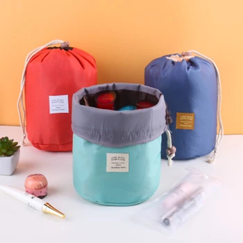 

Women Makeup Bag Drawstring Travel Cosmetic Bag Organizer Make Case Storage Toiletry Beauty Kit Box
