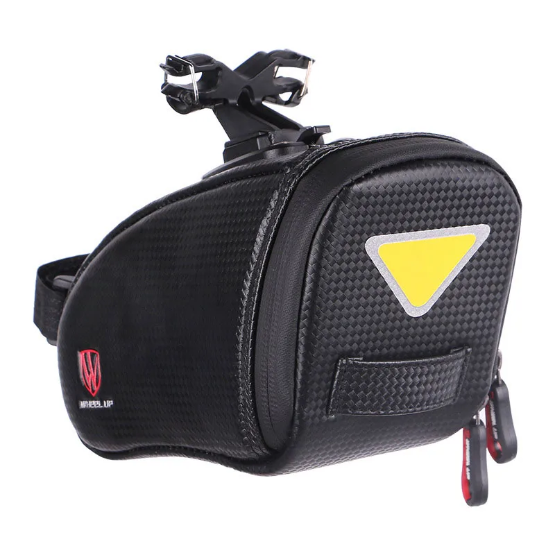 1*Portable Carrying Tail Bicycle Bag Waterproof Zipper Saddle Cycling Outdoor Black Storage