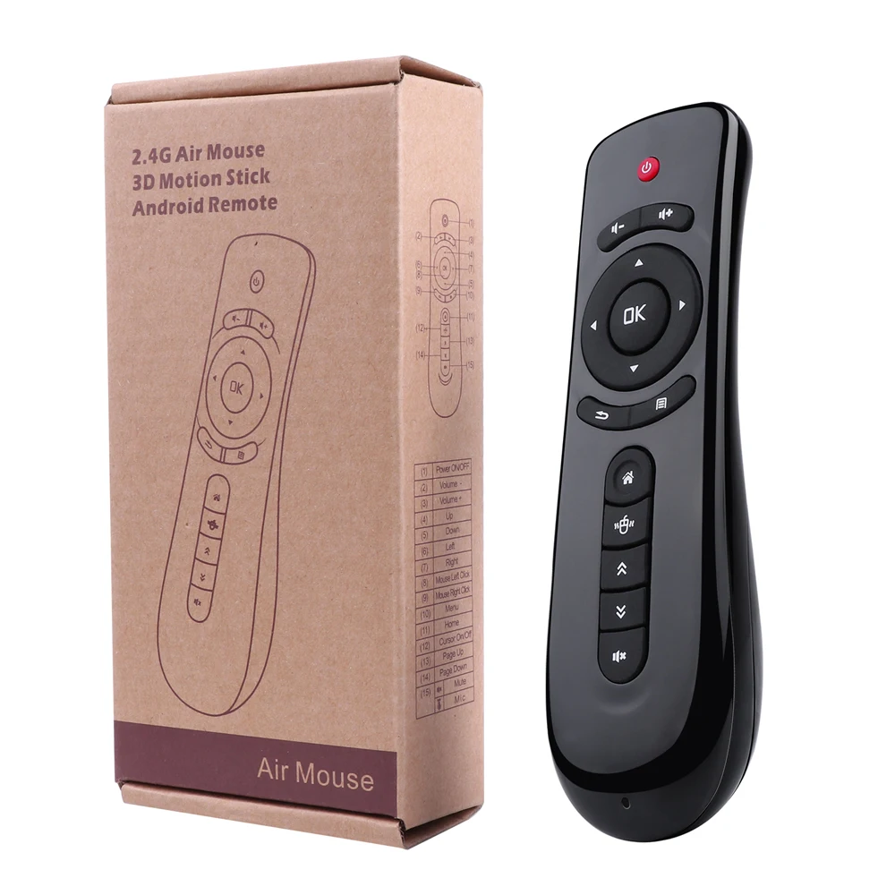 T2 2,4G гироскоп Fly Air mouse Android Smart tv Box Универсальный беспроводной пульт дистанционного управления Клавиатура для tv Box PC