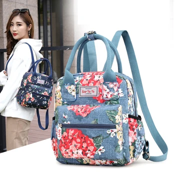 

New Printing Backpack Women Travel Bagpack Shoulder Bag Cute Girl Waterproof Multi-pocket Bags Daily Student Laptop Backbag