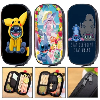 

Stitch Print Pencil Case Student Stationery Bag Pencil Holder Child How to Train Your Dragon Pen Bag Boy Girl Start School Gift