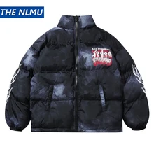 Новая уличная хип-хоп Толстая куртка парка мужская зимняя Harajuku стеганая куртка Повседневная ветровка теплая верхняя одежда DG472