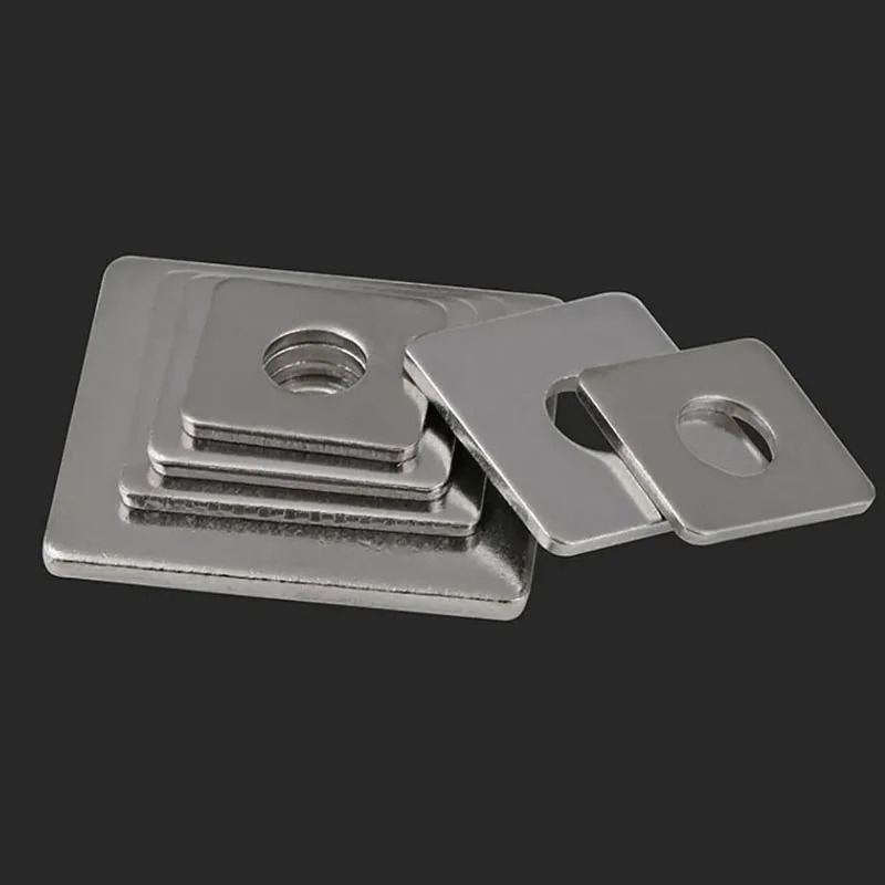 Description Picture 5 of itemWashers Flat Pad Spacer Gasket Square Flat 304 A2 Stainless Steel M3 M4 M5 M6 M8 M10 M12 M14 M16