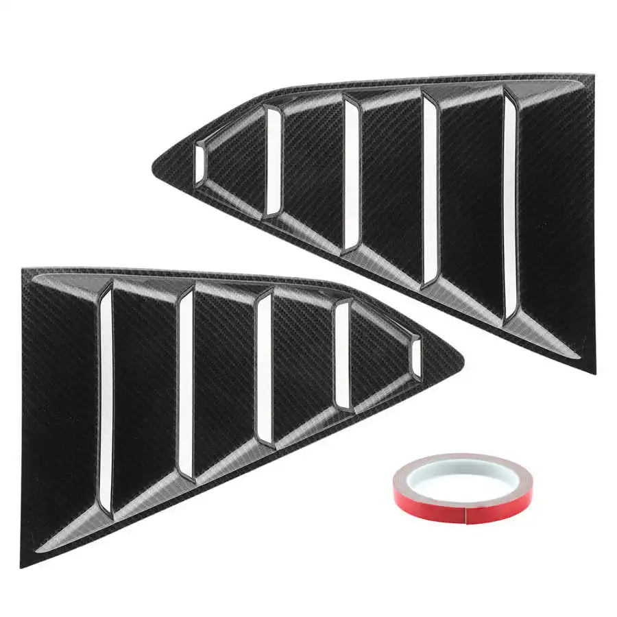 ウィンドウルーバー シボレーカマロ201620グロスブラックペイントサイドウィンドウルーバーサンシェードカバー For Black