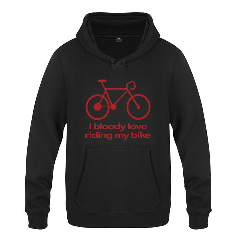 I Bloody Love Riding My Bike-Cyclist Gift толстовки мужские мужские пуловеры флисовые толстовки с капюшоном