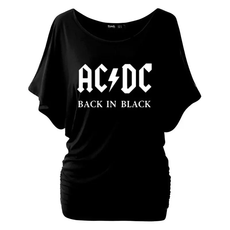 We Will Rock You женская футболка Летняя Королева рок группа футболка летучая мышь короткий рукав хлопок рок-ролл женские топы размера плюс - Цвет: 1
