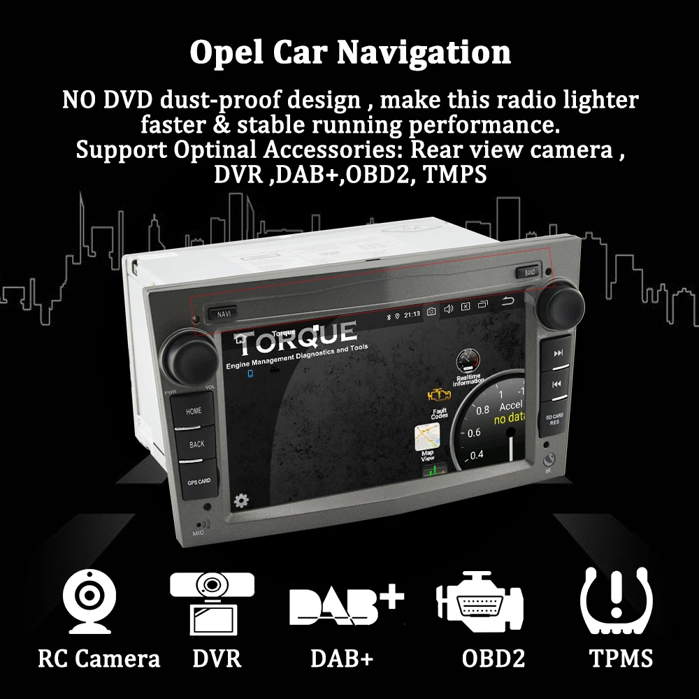 Bonroad 2DIN Android 10,0 Автомобильный мультимедийный плеер для Opel Astra Vectra Antara Zafira Corsa радио gps навигация RAM2G(без dvd