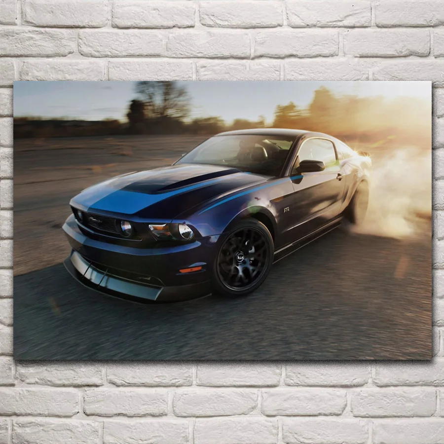 Cool Mustang RTR спортивный автомобиль художественный Декор для гостиной | Рисование и каллиграфия -4000654331523