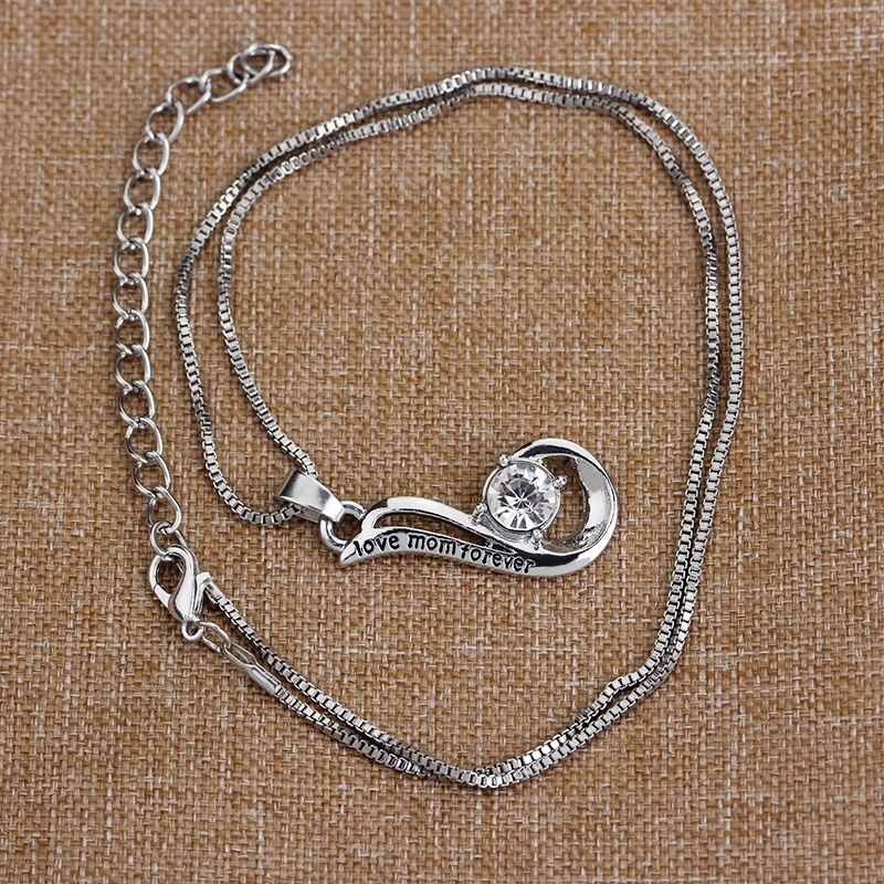 Новое ожерелье с надписью I LOVE MOM FOREVER Mother's Day Подарочное ожерелье