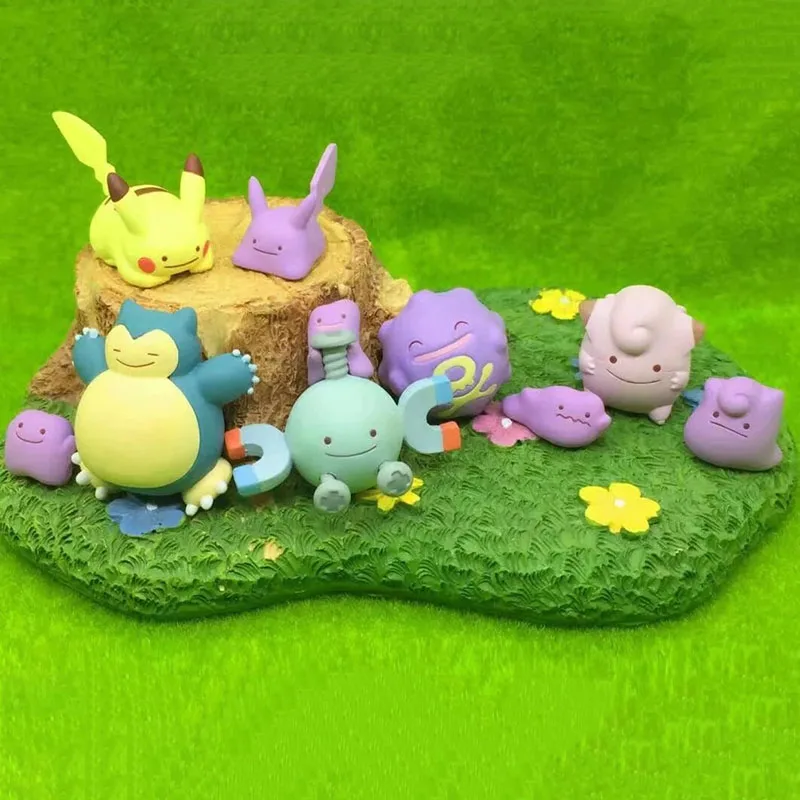 

TAKARA TOMY 2019 NEW Anime Snorlax Pikachu Magnemite Pokemon Dolls Figures Model Cartoon Action Toys Gifts for Kids