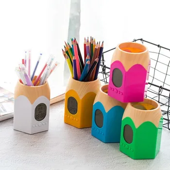 

Multi-functional Pencil Shaped Pen Holder Make Up Brush Organizer Storage Pen Stand Holder Stationery Container Office supplies