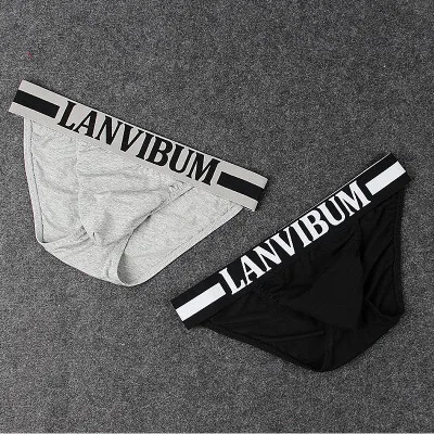 

LANVIBUM Men Underwear Briefs Sexy Mens Brief Men Cotton Pouch Underwear LA603