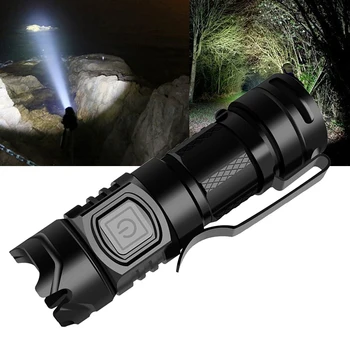

Tactical 16340 Flashlight Mini LED 3 Modes Zoomable Light Aluminum Alloy