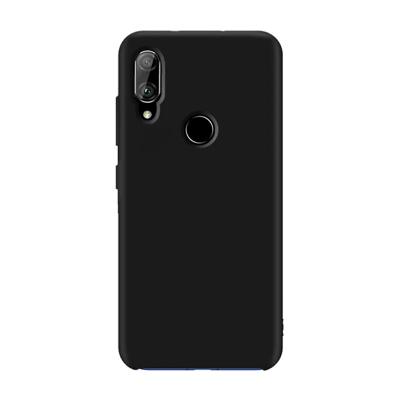 Для HUAWEI P Smart чехол, жидкий силиконовый мягкий чехол для HUAWEI P Smart Z mate 20X30 20 Lite Pro, Мягкий сенсорный чехол для телефона - Цвет: Черный