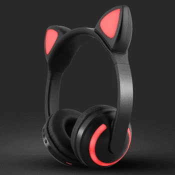 

New Arrival LED Cat Ear Noise Cancelling Headphones Bluetooth 5.0 Young People Kids Headset Support TF Card 3.5mm Plug With Mic