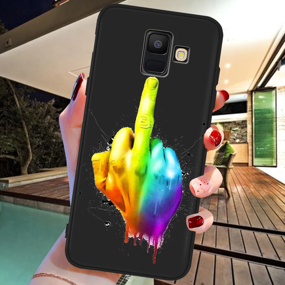 Hallequin нарисованная девушка одежда для мальчика samsung Galaxy A9 A8 A7 A6 A5 A3 J3 J4 J5 J6 J8 плюс M30 A40S A10 A20E чехол etui