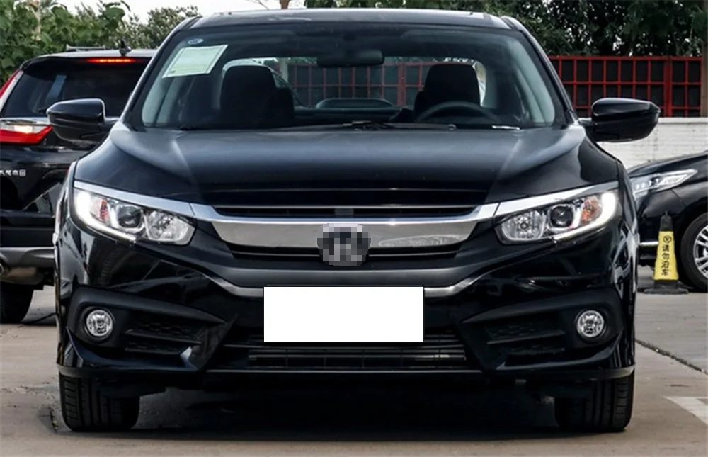 Для Honda Civic фары автомобиля прозрачные линзы Авто оболочка Крышка