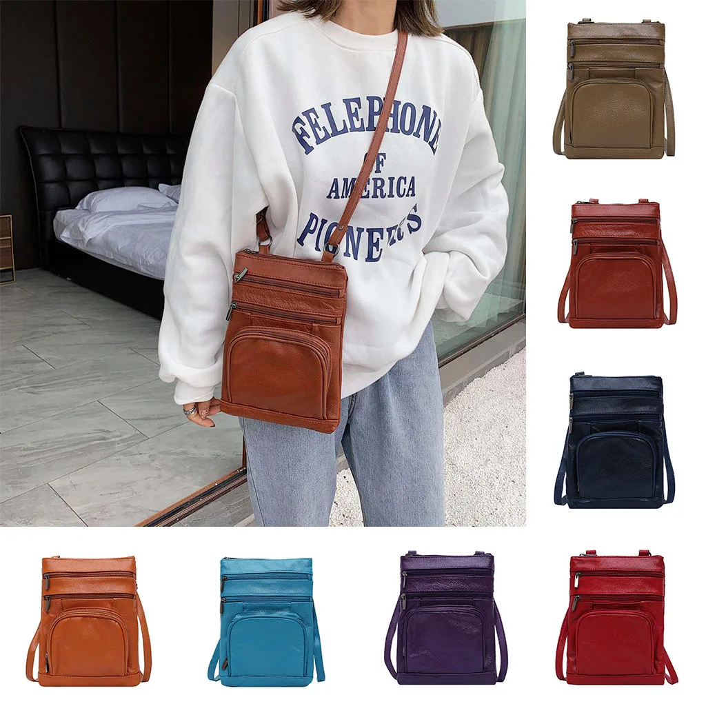 

Ladies Fashion Leather Shoulder Bag Casual Multifunctional Crossbody Bag Women Daily Use Small Handbag Mobile Phone Packet