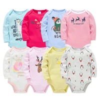 Kavkas – Barboteuse de Bébé, Garçon et Fille à Manches Longues de 0-12 Mois, Body, Grenouillère de Nouveau-Né, de Bébés,100 % Coton, 6 Pièces, 3 Pièces 2