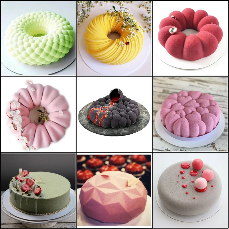 Silicone Cake Mold CHRISTMAS Party Decorate Bakeware Tool Mousse Dessert Mould 