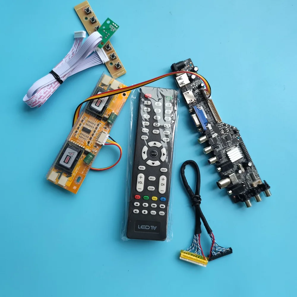 

Комплект для M170E5 1280x1024 HDMI-совместимая панель 4 CCFL пульт дистанционного управления плата драйвера ЖК-дисплей AV DVB-T DVB-T2 цифровой USB VGA TV