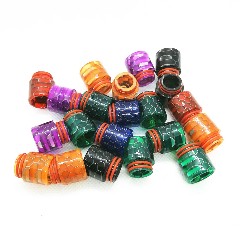 

Hot Selling Drip Tip Snakeskin Epoxy Resin 810 Mouthpiece For Atomizer RDA RTA Tank E Cigarettes Vape Accessories