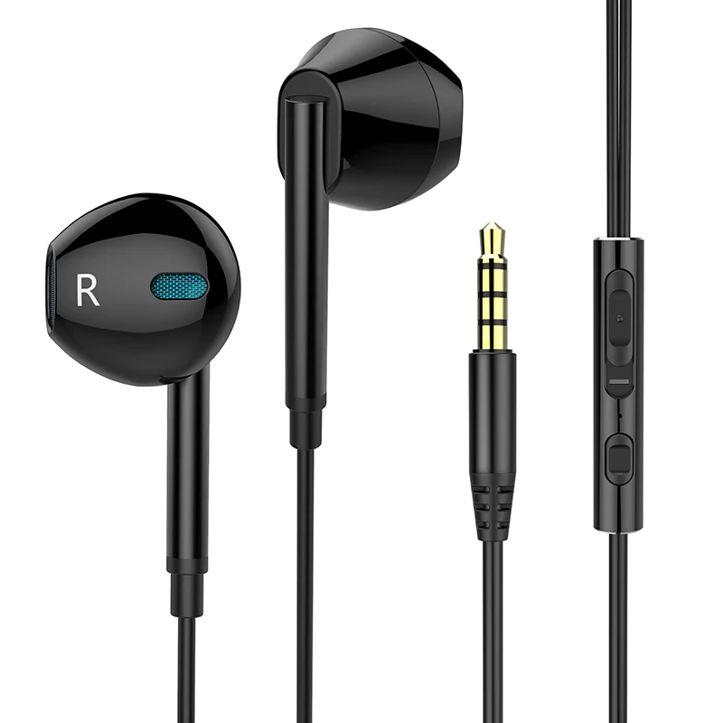 

2019 New Noise Reduction In-ear Subwoofer Cable High Quality Karaoke Mobile Computer Metal Earphone