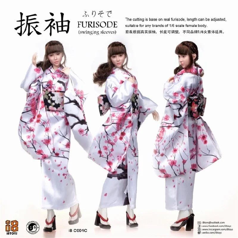 

i8 TOYS 1/6 Scale I8 C003 Japanese style Vibrating Sleeve Suit With Three Head Sculpt Fit 12" Female PH Body For Collection