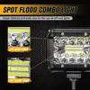 60W 4INCH 20LED Waterproof  Work Light LED Light Bars Spot Flood Beam for Work Driving Offroad Boat Car Tractor Truck 12V 24V ► Photo 2/6