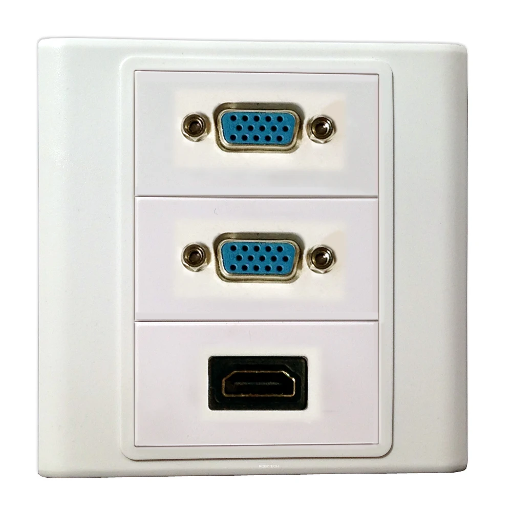 VGA+ HDMI, информационная настенная пластина, крышка розетки, настенное крепление, лицевая панель, разъем, порт для домашнего офиса, кабельная система