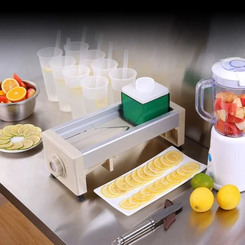 

SSGP Lemon Slicer 1-15 Adjustable Slicer Thickness Fruit and Vegetable Slicer Commercial Milk Tea Shop Fruit Slice Artifact