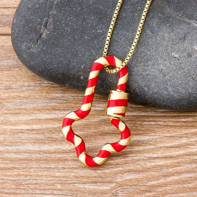 Carabiner gold - Gold necklaces - Trium Jewelry