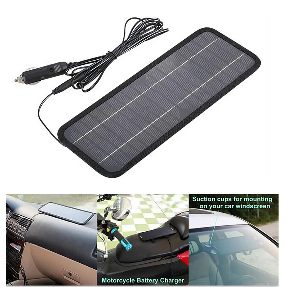 

12V Backup Caravan Car Boat Solar Panel Travel Portable Practical Universal Efficient Battery Charger Safe Outdoor