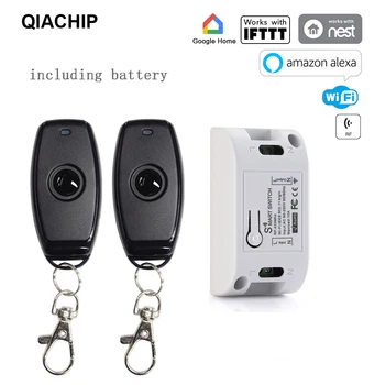 

New WIFI 433Mhz remote control smart switch AC90-250V Intelligent receiver For Smart Home DIY Led Lamp Light Switches 10A 2200W