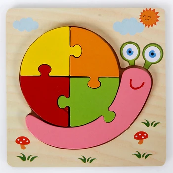 

Children's Jigsaw 3d Puzzle Stereo Intelligence Development Boys and Girls Wooden Early Childhood Toys Educational Toys
