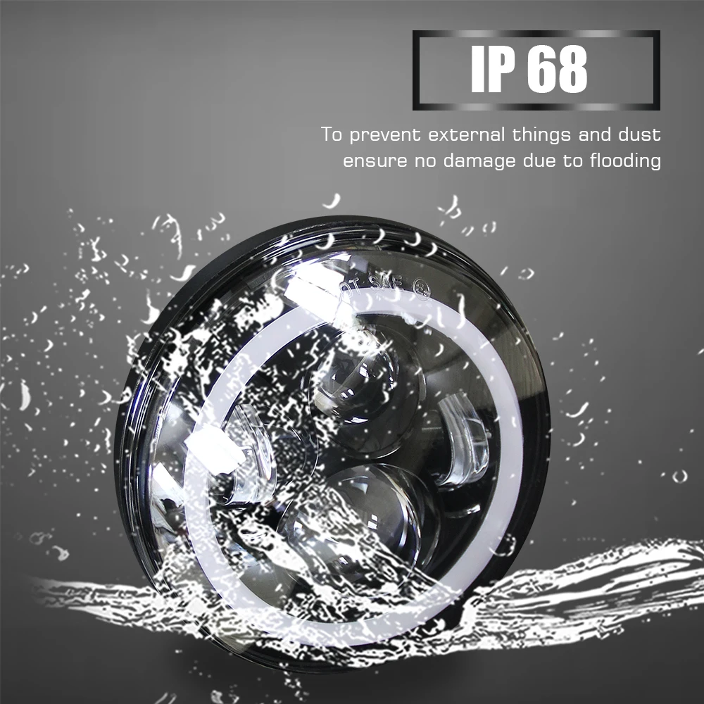  CO LIGHT 2pcs 7 Inch Led Driving Light 50W 30W H4 H13 LED Car Headlight Kit Auto for Jeep Led Head  - 32791375461