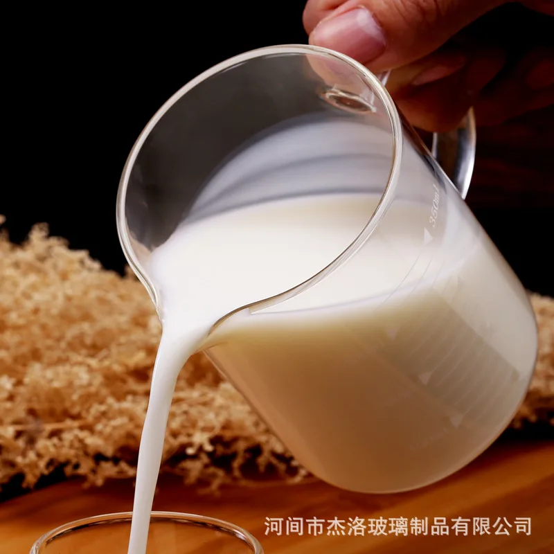 with Measuring Glass Cup Thick Glass Measuring Cup with Handle Household Bakery