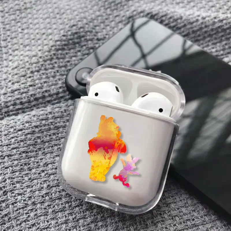 Чехол для наушников с изображением короля льва из мультфильма для Apple iPhone, зарядная коробка для AirPods Pro, жесткий прозрачный защитный чехол - Цвет: 2