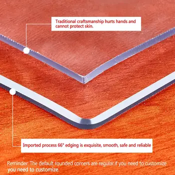 

Waterproof Oil proof Kitchen Dining table cover Glass Tablecloth Transparency table cloth for rectangular table