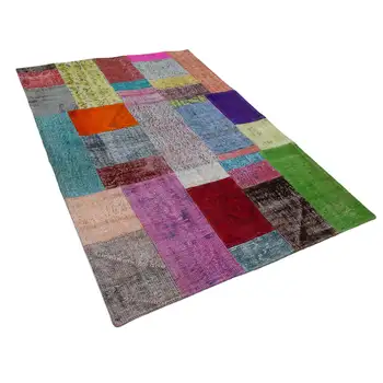 

142x201 Cm Multicolor Handmade Patchwork Rug-5x7 Ft
