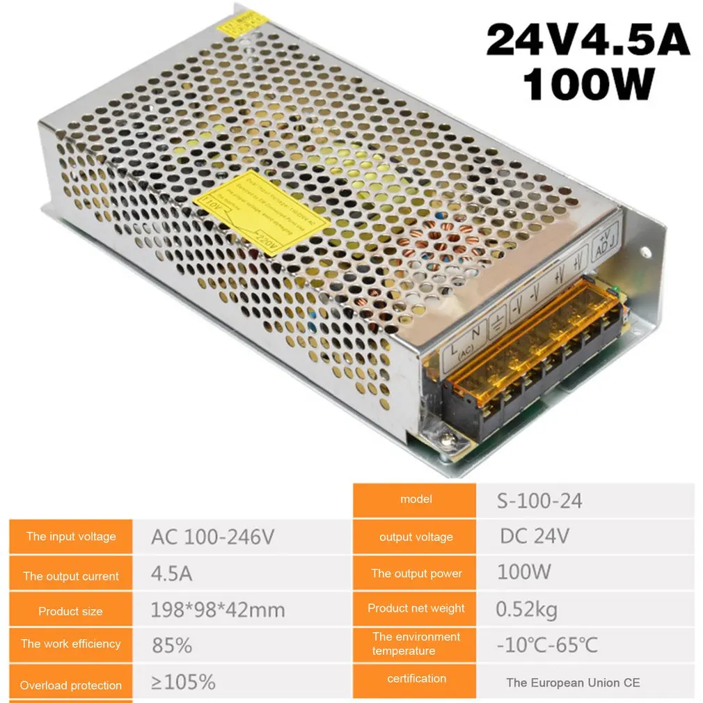 Переключение Питание DC24V 1A 2A 2.5A 3A 4.5A 5A 6.5A 8.3A 10A 12.5A 15A 16.5A AC 220V постоянного тока до DC24V AC-DC 24V 24V Светодиодные ленты