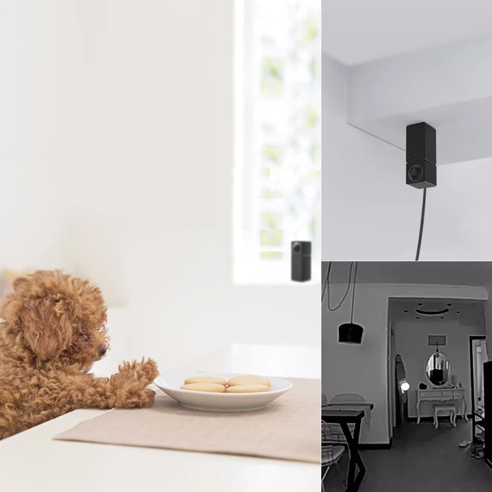 Xiaomi Hualai Xiaofang 1080P FHD ip-камера с двойным объективом 360 панорамная камера вид Wifi Двусторонняя аудио поддержка VR для умного дома