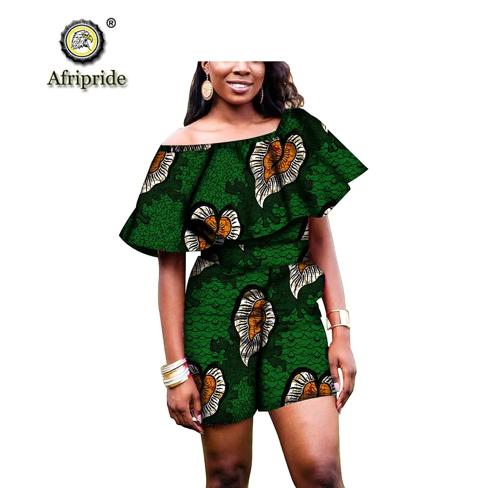 Африканская одежда для женщин 2 шт комплект Анкара топ+ брюки с принтом Дашики наряд африканская ткань размера плюс праздничная одежда S1826017
