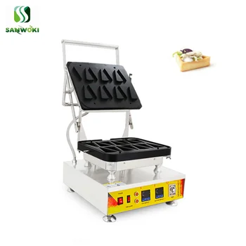 

Triangle egg tart basic moulding machine tartlet shell maker machine triangle cupcake shell baking machine waffle iron machine