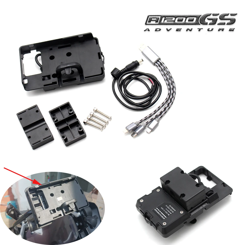 Для R1200GS F800GS ADV F700GS R1250GS CRF 1000L F850GS USB навигатора мобильный телефон мотоцикл
