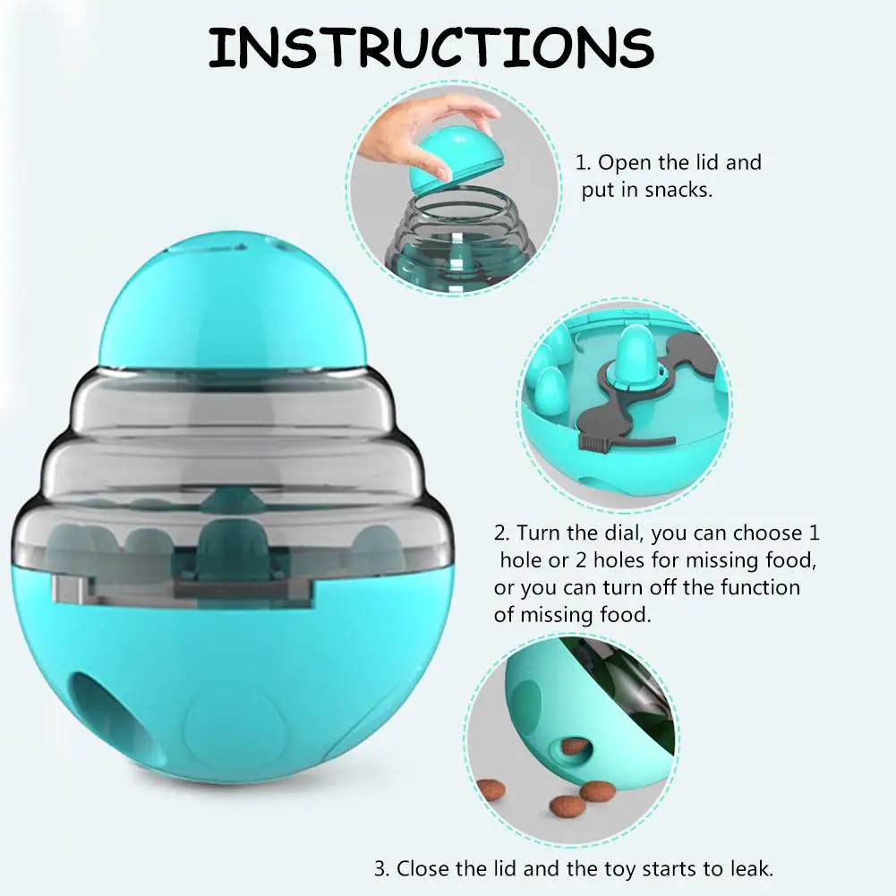 Собачий мячик 10 шт. интерактивные игрушки для собак неваляшка дизайн медленная кормушка дозатор для еды IQ развивающая игрушка для собак для щенков кошек домашних животных